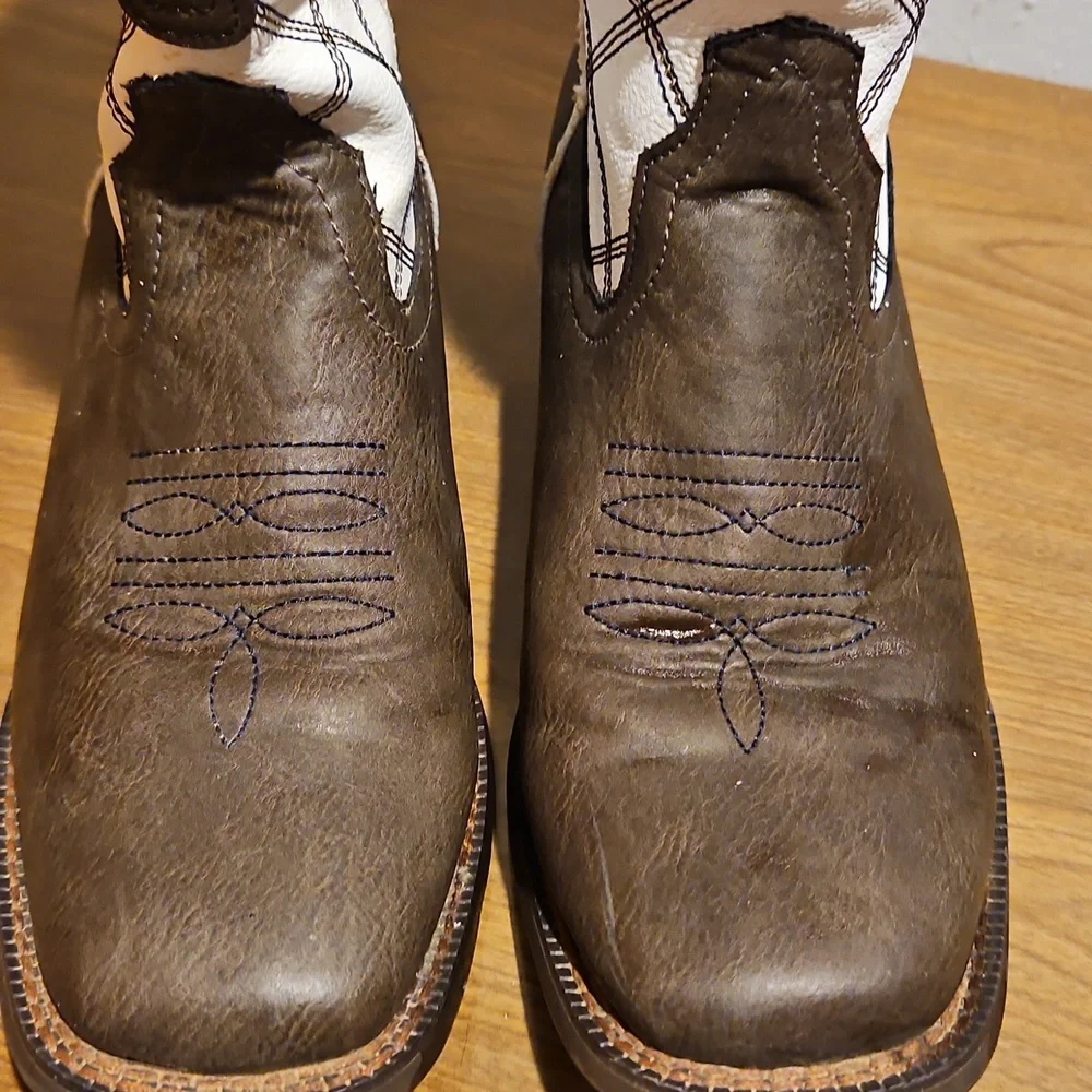 Roper Steerhead Big Kids Sz. 6 Cowboy Boots Would Fit Woman Sz. 7.5